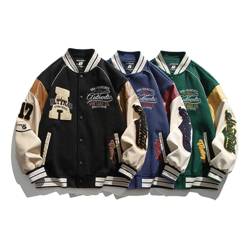 Afslappet Casual Herre Baseball Jakke
