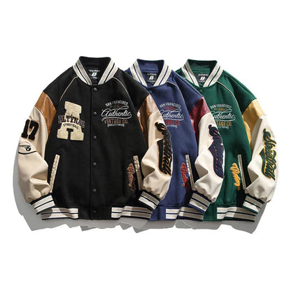 Afslappet Casual Herre Baseball Jakke