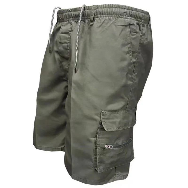 Afslappede Rummelige Herre Cargo Shorts