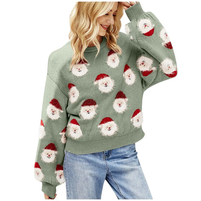 Angel | Julesweater med julemandsmotiv og afslappet pasform