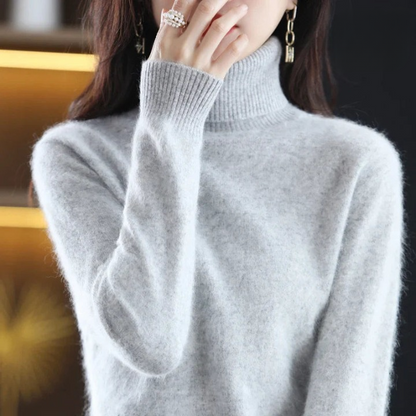 Moderne Elegant Stilfuld Rullekrave Sweater