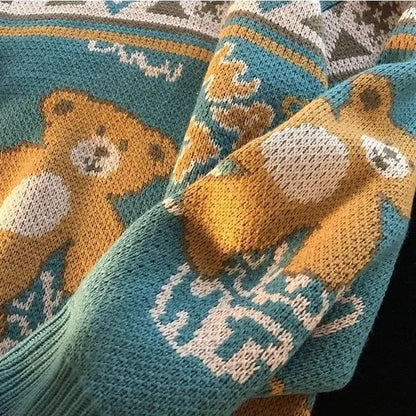 Klementine | Julesweater med sød bjørn til matchende par