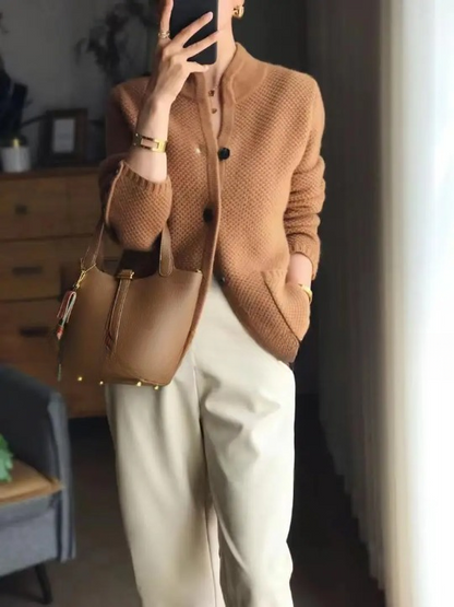 Solvej | Cardigan i 100 procent kashmir med knapper