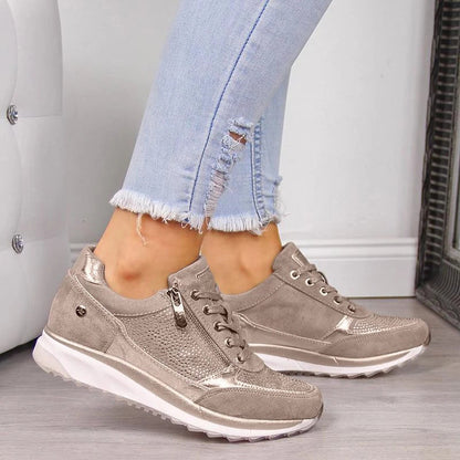 Komfortable Ortopædiske Sneakers med Lynlås