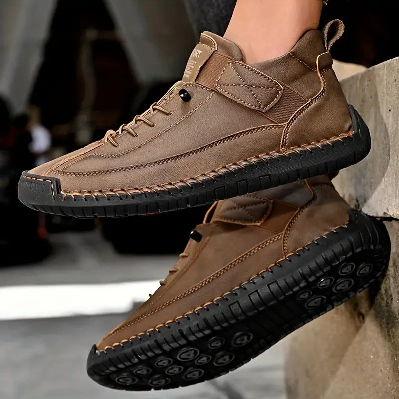 Dame Komfortable Afslappede Snøresneakers med Platform