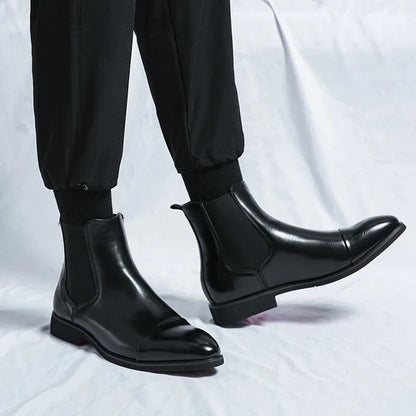Benjamin | Elegante Alsidige Læderstøvler Med Ergonomisk Pasform