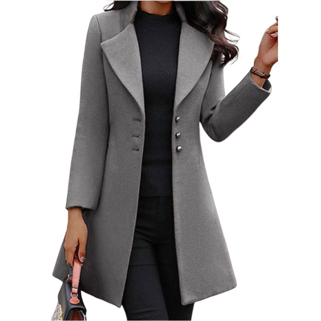 Frida | Slank Trenchcoat med Elegant Pasform og Revers-krave