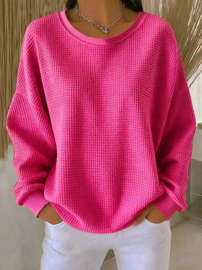 Louise | Oversized strikket sweater med struktureret mønster