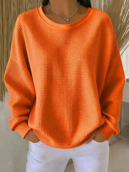 Louise | Oversized strikket sweater med struktureret mønster