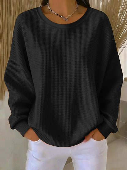Louise | Oversized strikket sweater med struktureret mønster