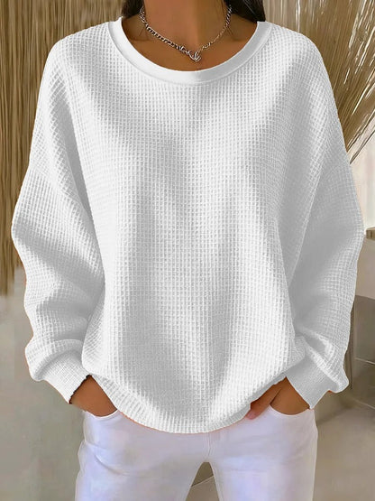 Louise | Oversized strikket sweater med struktureret mønster
