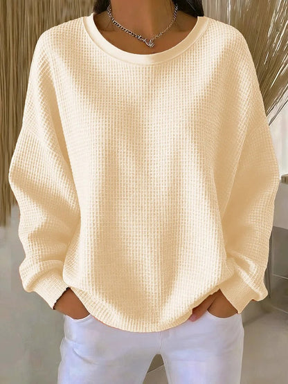 Louise | Oversized strikket sweater med struktureret mønster