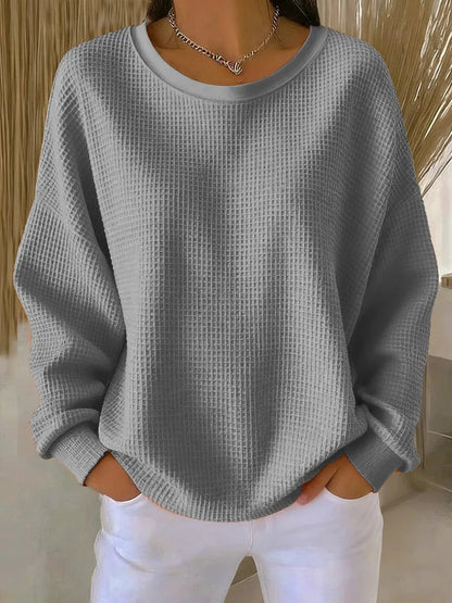 Louise | Oversized strikket sweater med struktureret mønster