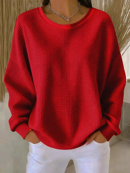 Louise | Oversized strikket sweater med struktureret mønster