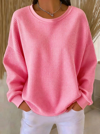 Louise | Oversized strikket sweater med struktureret mønster