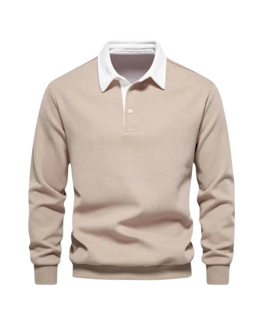 Elegant Casual Stilfuld Polo Sweater