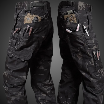 Herre Camo Cargo Bukser Med Flere Lommer