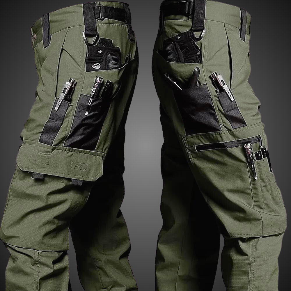 Herre Camo Cargo Bukser Med Flere Lommer