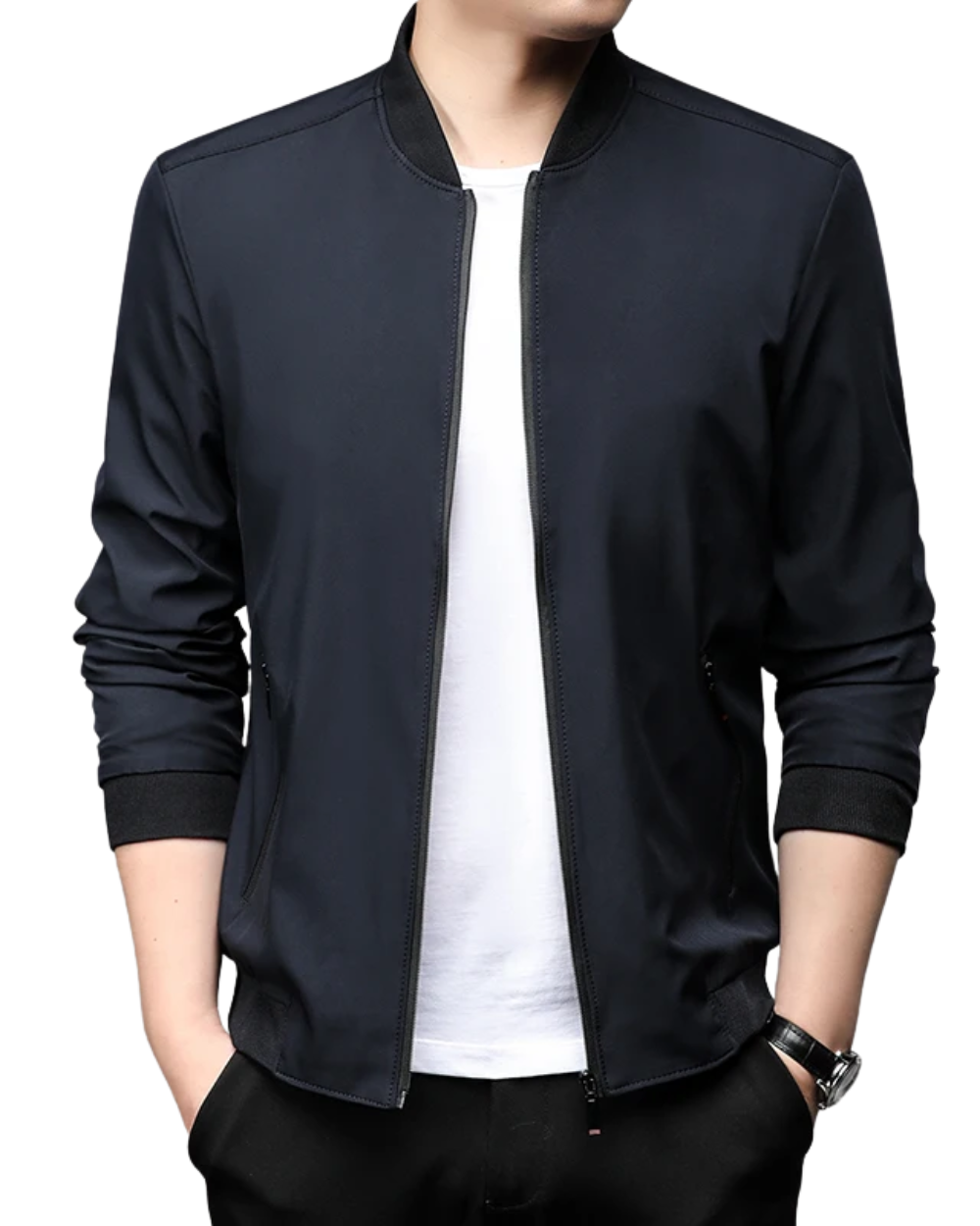 Moderne Casual Stilfuld Baseball Jakke