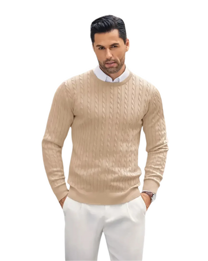 Elegant Afslappet Komfortabel Herre Pullover