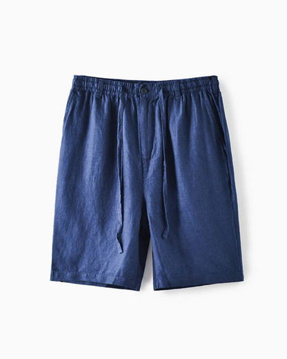 Stilfuld Letvægts Linned Sommer Shorts