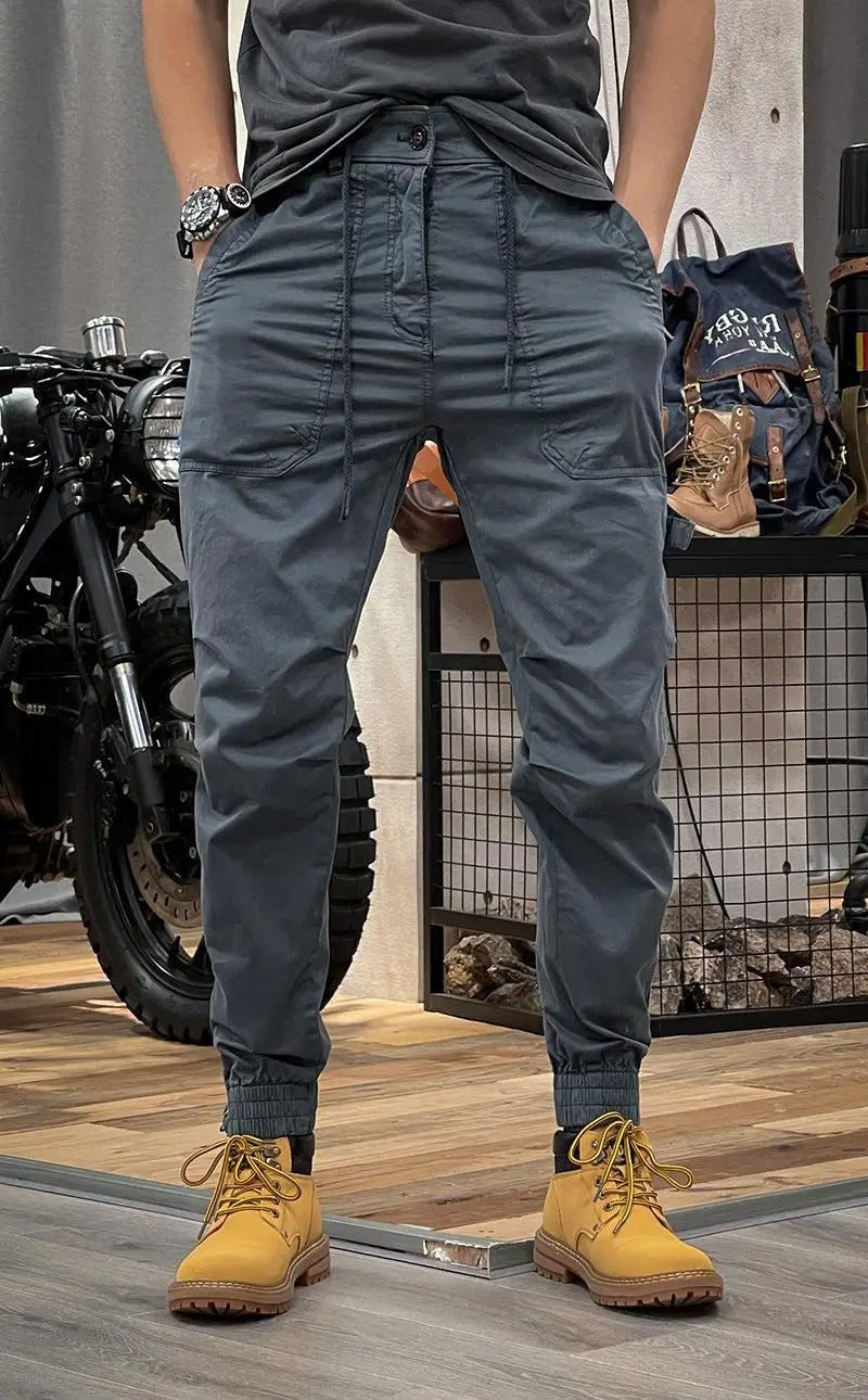 Karsten | Cargobukser i stretch med spandex og mange lommer
