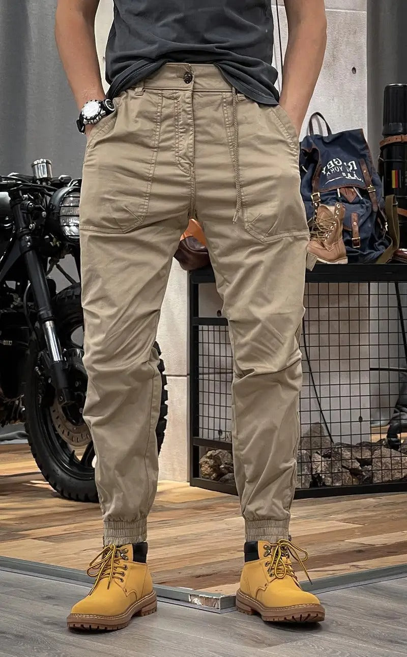 Karsten | Cargobukser i stretch med spandex og mange lommer