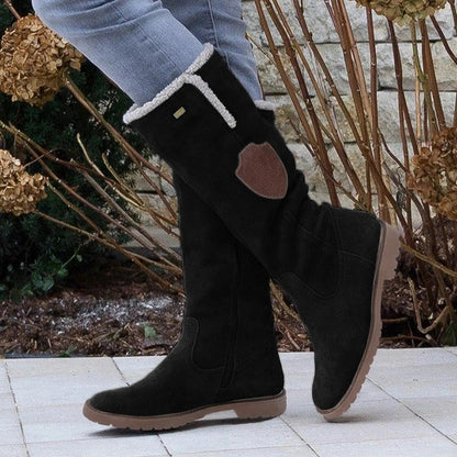 Dame Knæhøje Vinterstøvler med Shearling Foring