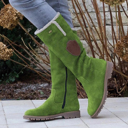 Dame Knæhøje Vinterstøvler med Shearling Foring