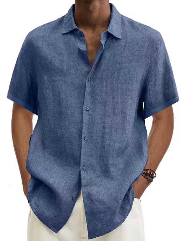 Elegant Stilfuld Casual Kort Skjorte