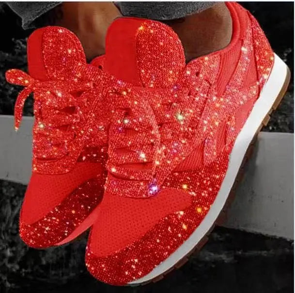 Komfortable Komfortabel Stilfuld Glitrende Sneakers