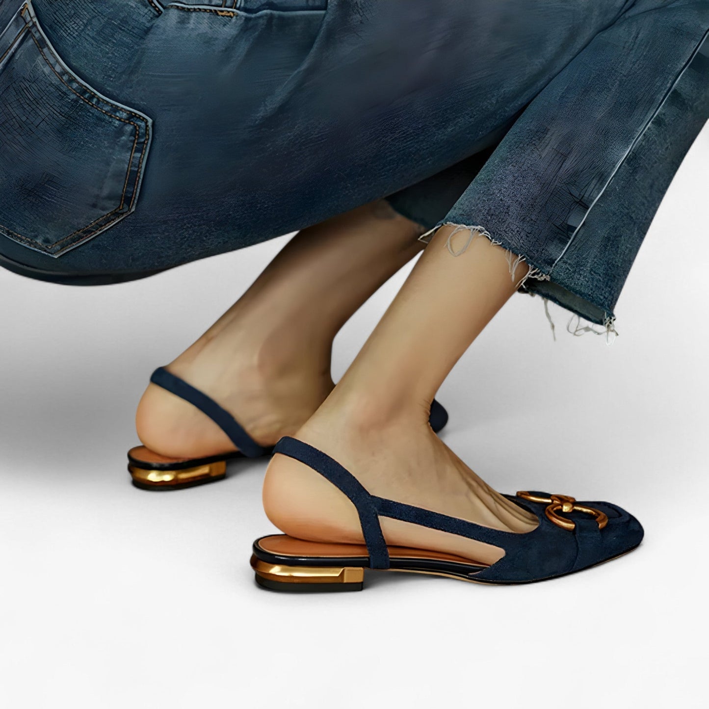 Lioma - Sandaler med slingback og dekorativt spænde