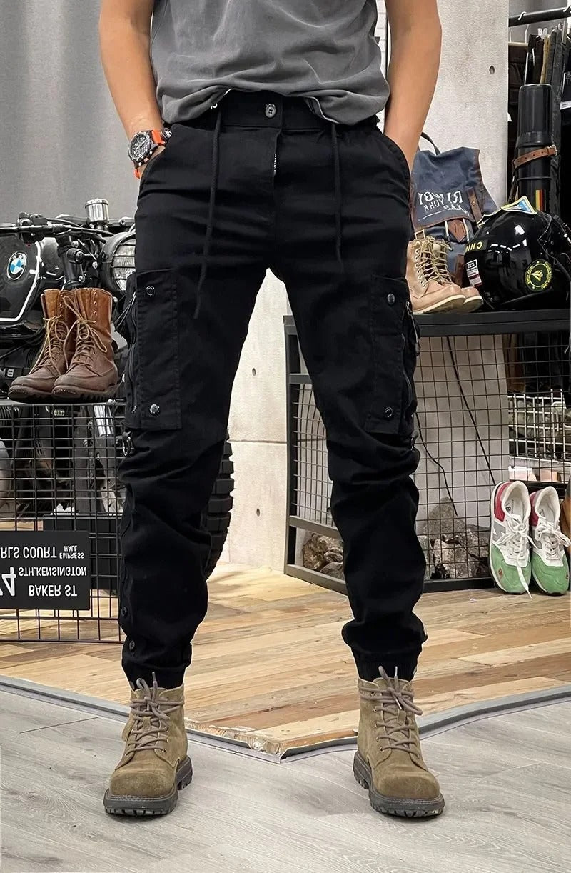 Karsten | Cargobukser i stretch med spandex og mange lommer