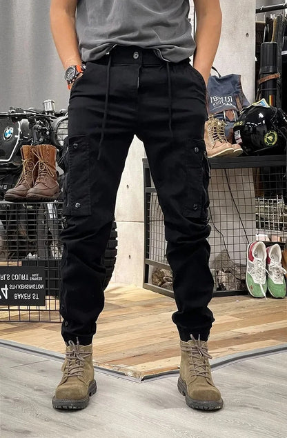 Karsten | Cargobukser i stretch med spandex og mange lommer