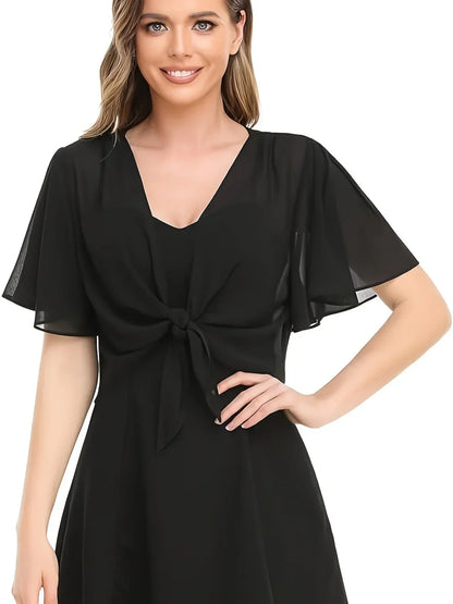 Kvalitets Moderne Elegant Stilfuld Omslagsbluse