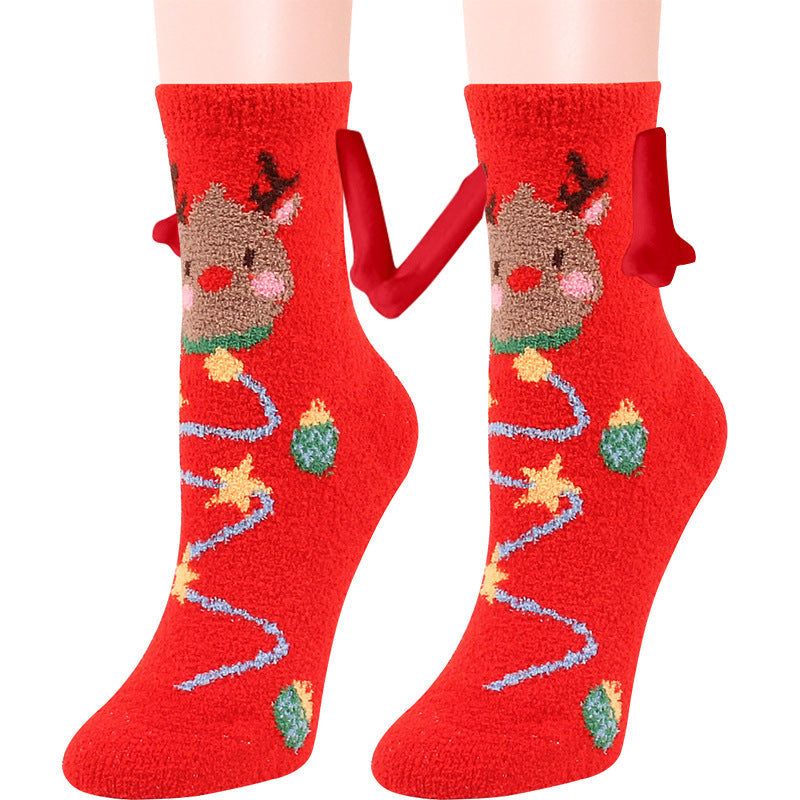 Prancer | Julesokker med magnetiske hænder til par