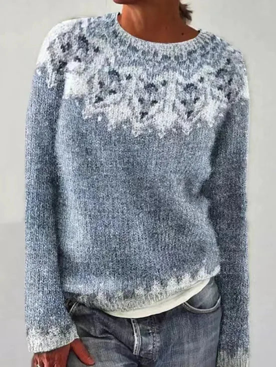 Kvalitets Moderne Stilfuld Elegant Retro-efterårspullover