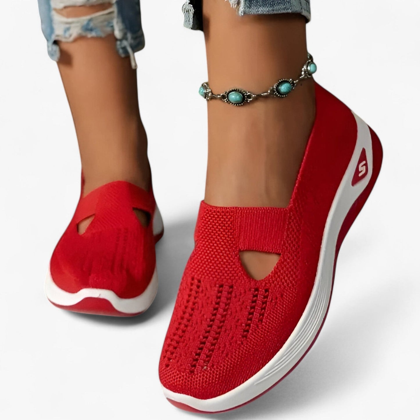 Katherine slip-on sneakers med fleksibel sål og unikt