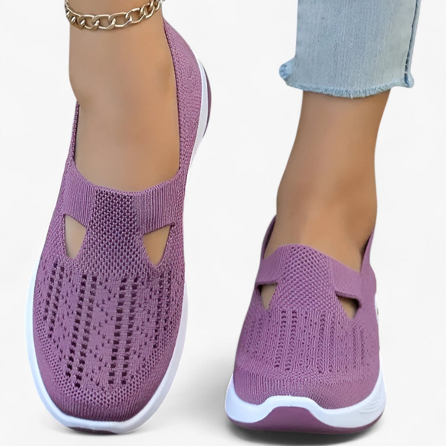 Katherine slip-on sneakers med fleksibel sål og unikt