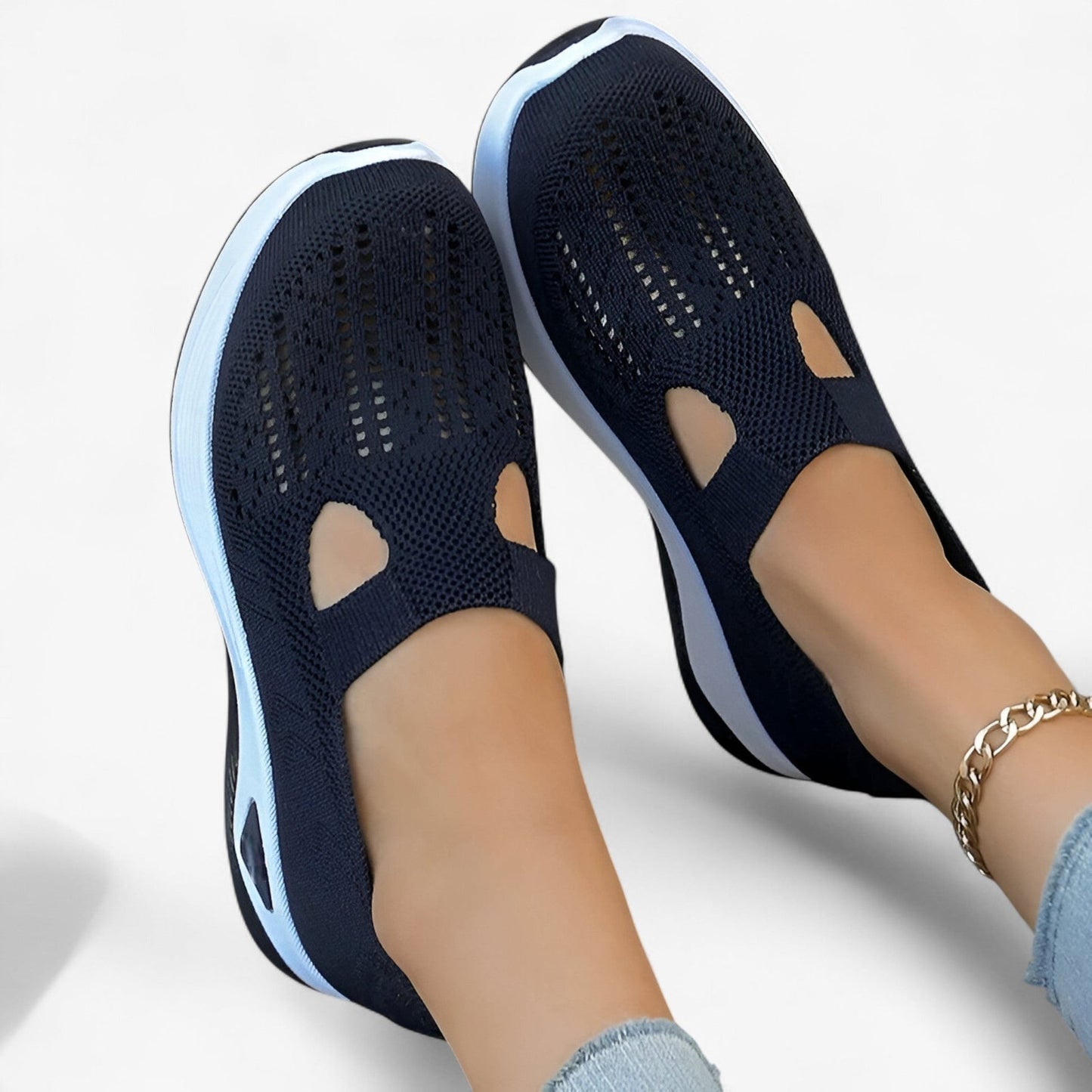 Katherine slip-on sneakers med fleksibel sål og unikt