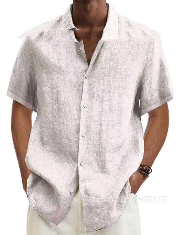 Elegant Stilfuld Casual Kort Skjorte