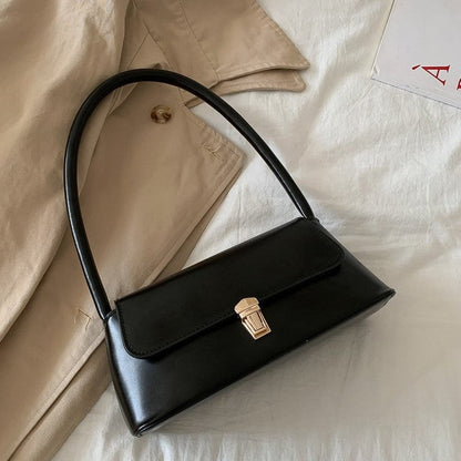 Cressida - Vintage skuldertaske med gyldne detaljer