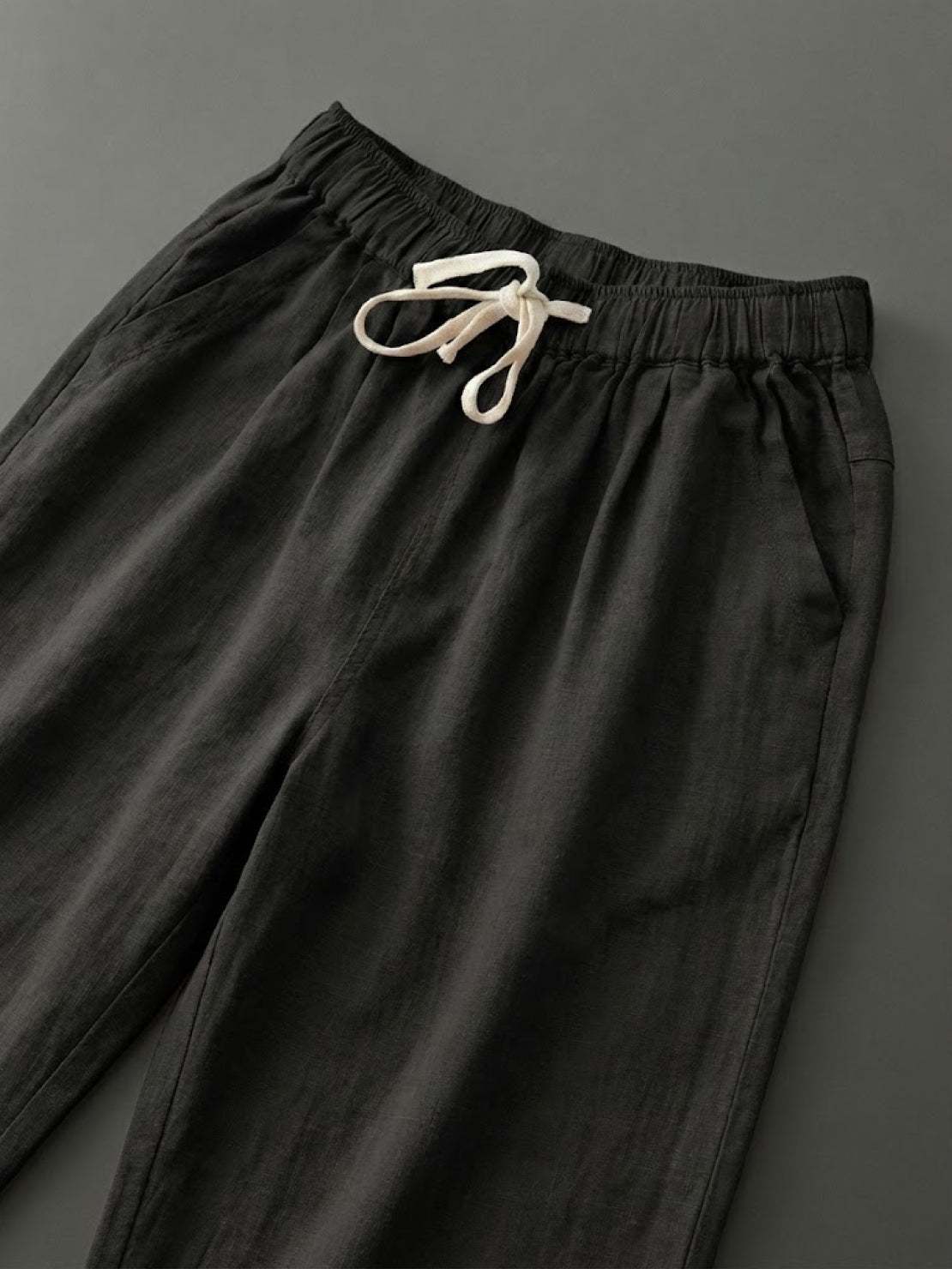 Dame Snøre Talje Afslappede Slim Fit Bukser