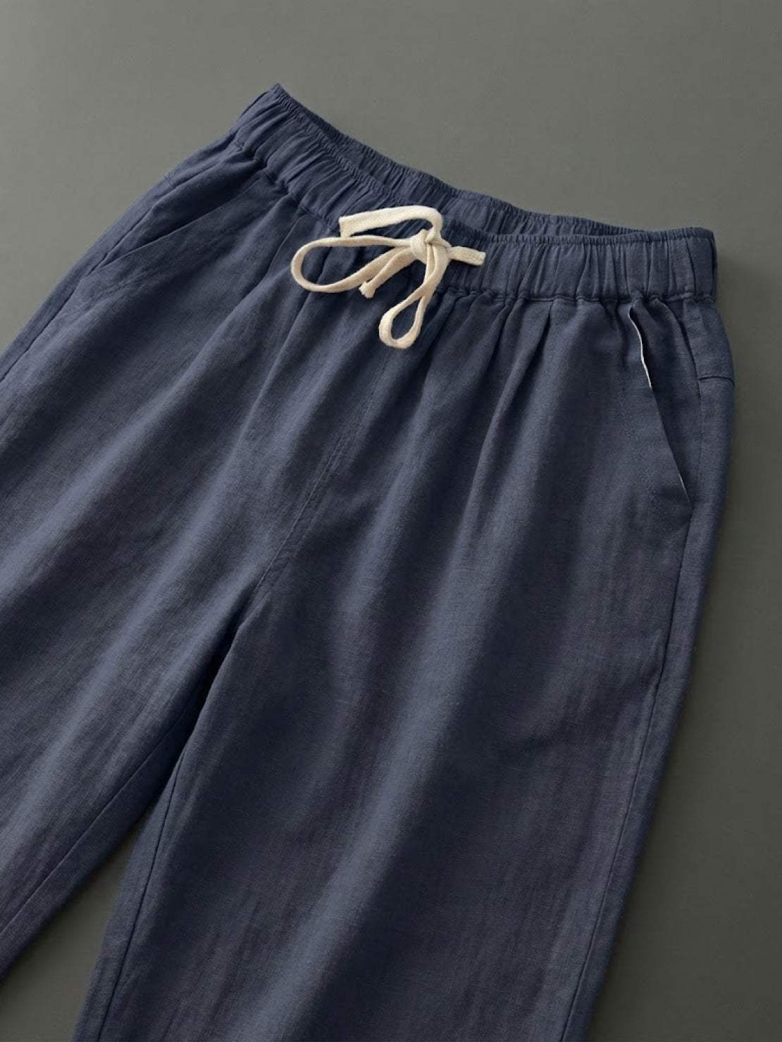 Dame Snøre Talje Afslappede Slim Fit Bukser