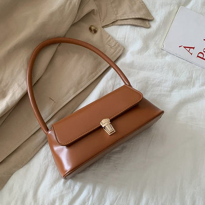 Cressida - Vintage skuldertaske med gyldne detaljer