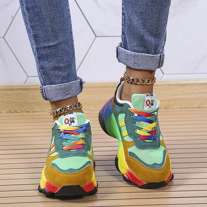 Stilfulde Komfortable Legende Regnbue Sneakers