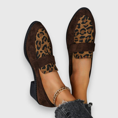 Dame Komfortable Forårs Loafers med Leopardmønster