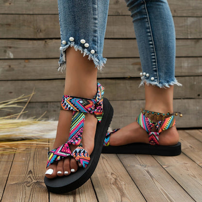 Mia - Dame sandaler med polstrede såler til komfort hele