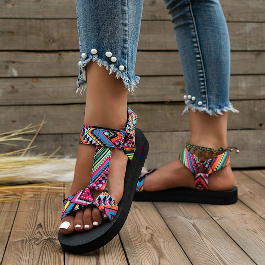 Mia - Dame sandaler med polstrede såler til komfort hele