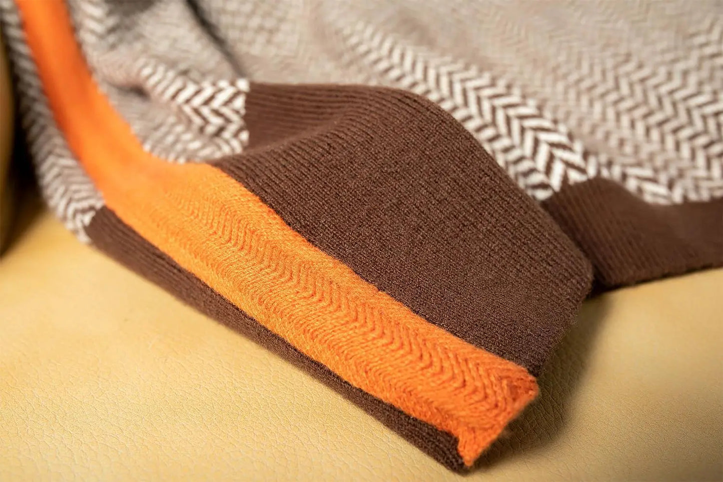 Moderne Stilfuld Elegant Stribet Sweater